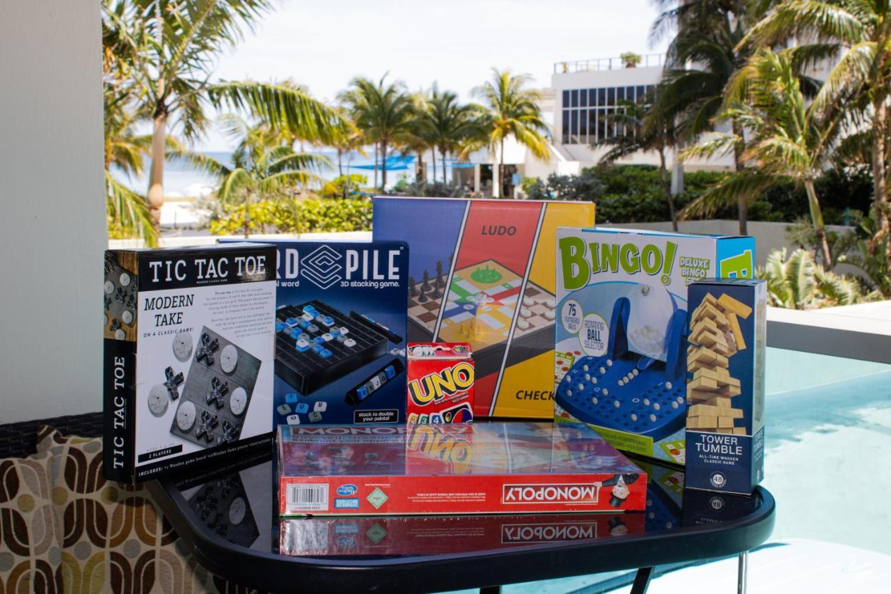 Beach Bliss Steps To Ocean, Pool & Game Room Fun Hollywood Eksteriør bilde